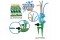 tool set(garden)(12 Pcs,water spray,water outlet pipe(4 Pcs),hippocampal,sprinkler,outdoor series)