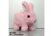 electric powered plushtoy(walking,sound,AA battery(2 Pcs,no battery included),rabbit,pink)