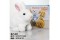 electric powered plushtoy(walking,sound,AA battery(2 Pcs,no battery included),rabbit,white)