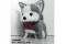 electric powered plushtoy(small size,walking,sound,AA battery(2 Pcs,no battery included),husky)