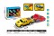 ejection car(pull back car(5 Pcs,metal),bullet shooting device,random car model,random color)