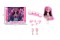 solid barbie(doll)(6 inch,drummer,drum kit,drum stick,combs,hair dryer,accessories)