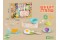 tableware(gas stove,small pot,pot lid,shovel,spoon,knife,fork,plate,cutting board,fish,egg,onion,13 Pcs,wheat straw)