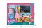 solid barbie(doll)(11 inch(teacher),4 inch(2 Pcs,doll),desk,blackboard,globe,accessories,teaching scene )