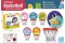 basketball board(hanger,basketball hoop,hook,inflator pump ,basketball,astronaut series,pony series,dinosaurs series,elephant series,little yellow duck series,6 styles mixed)