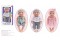 mini doll(8 inch,infant,vinyl material(whole body),environmentally friendly material,artificial simulation style,3 styles mixed)