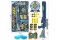 EVA GUN(ball gun(2 colors mixed),soft bullet/air-soft,small ball,dart target(2 colors mixed),pop can,telescope,goggles)