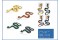 artificial animal(24 inch,little snake,rotomolded PVC,animal world series,4 colors mixed)
