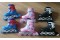 light(full flash),skates,full foot wrap,inner liner(disassemble),bracket(aluminum alloy),wheel(PU MATERIAL),pink,blue,black